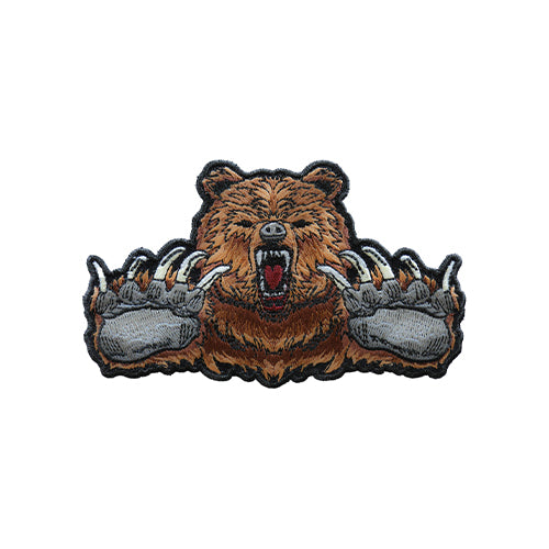 Brown Bear Claws Embroidered Patch