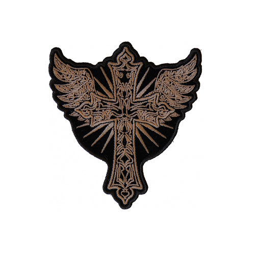 Christian Cross Wings Embroidered Patch product image 1