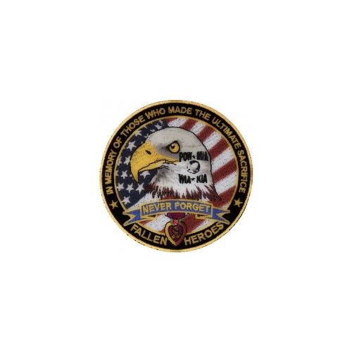 Fallen Heroes Memorial Embroidered Patch