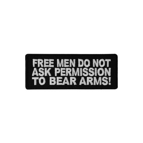 Free Men Bear Arms Embroidered Patch