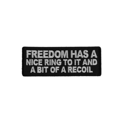 Freedom and Recoil Embroidered Patch front product view