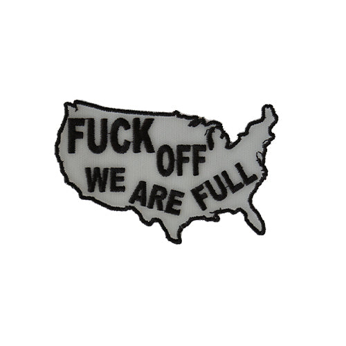 We Are Full Text Embroidered Patch