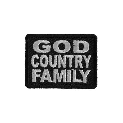 God Country Family Embroidered Patch