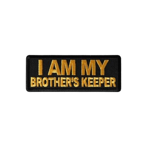 Brother's Keeper Yellow Embroidered Patch
