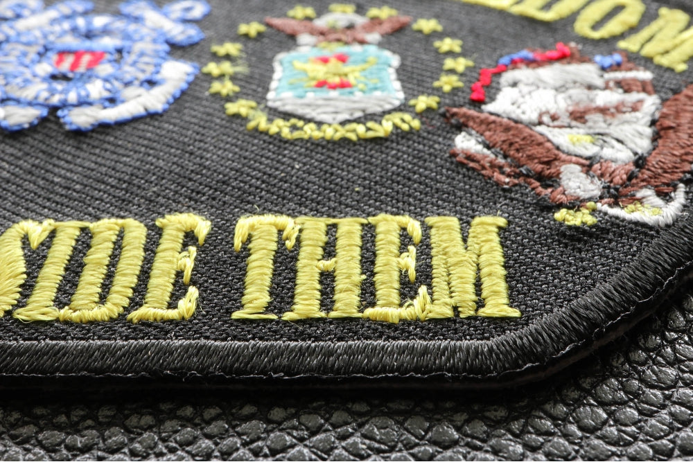 Defenders of Our Freedom Embroidered Patch reverse and construction view