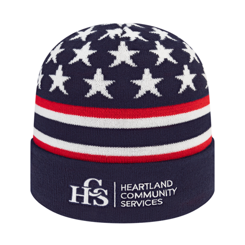 Flag Knit Cap with Cuff