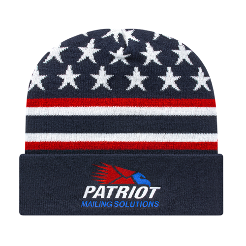 Flag Knit Cap with Cuff