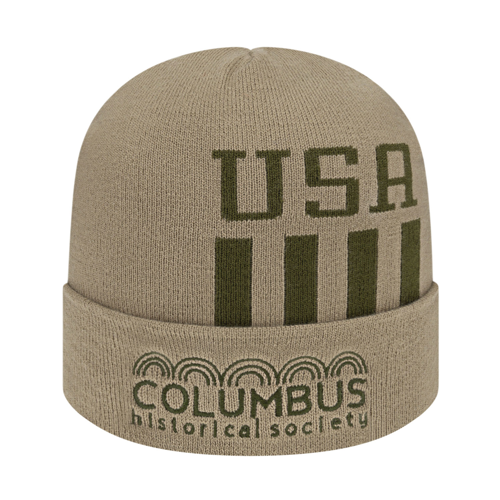 Patriotic Knit Cap with Cuff