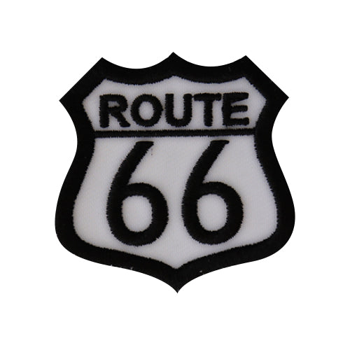 Route 66 Patch – Vintage Embroidered Iron-On Patch for Jackets & Gear (  3 x 2.5 inches )