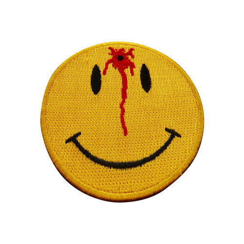 Shot Smiley Embroidered Patch