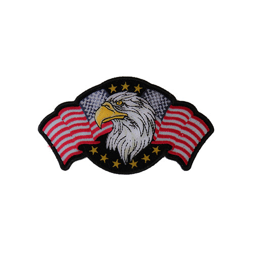 Star Spangled Banner Eagle Patch – Embroidered Iron-On Patch (  4.5 x 2.5 inche )