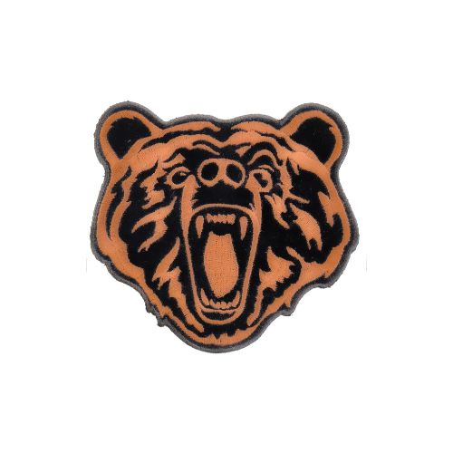 Brown Bear Small Embroidered Patch front product view
