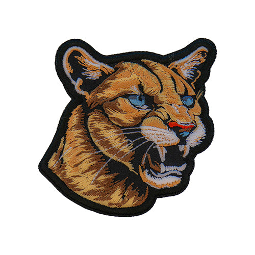 Vicious Cougar Patch – Fierce Embroidered Design  ( 3x3 inches )