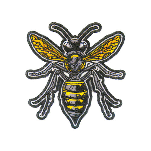 Wasp embroidered patch product view