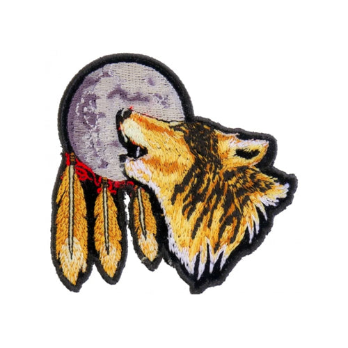 Wolf Moon Embroidered Patch front product view
