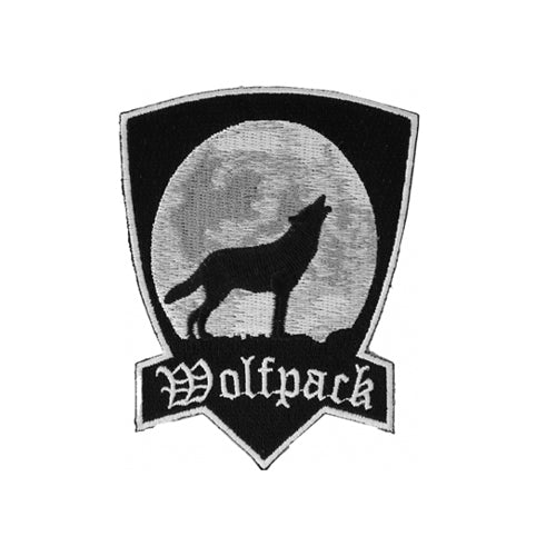 Wolfpack Howling Wolf Embroidered Patch front product view