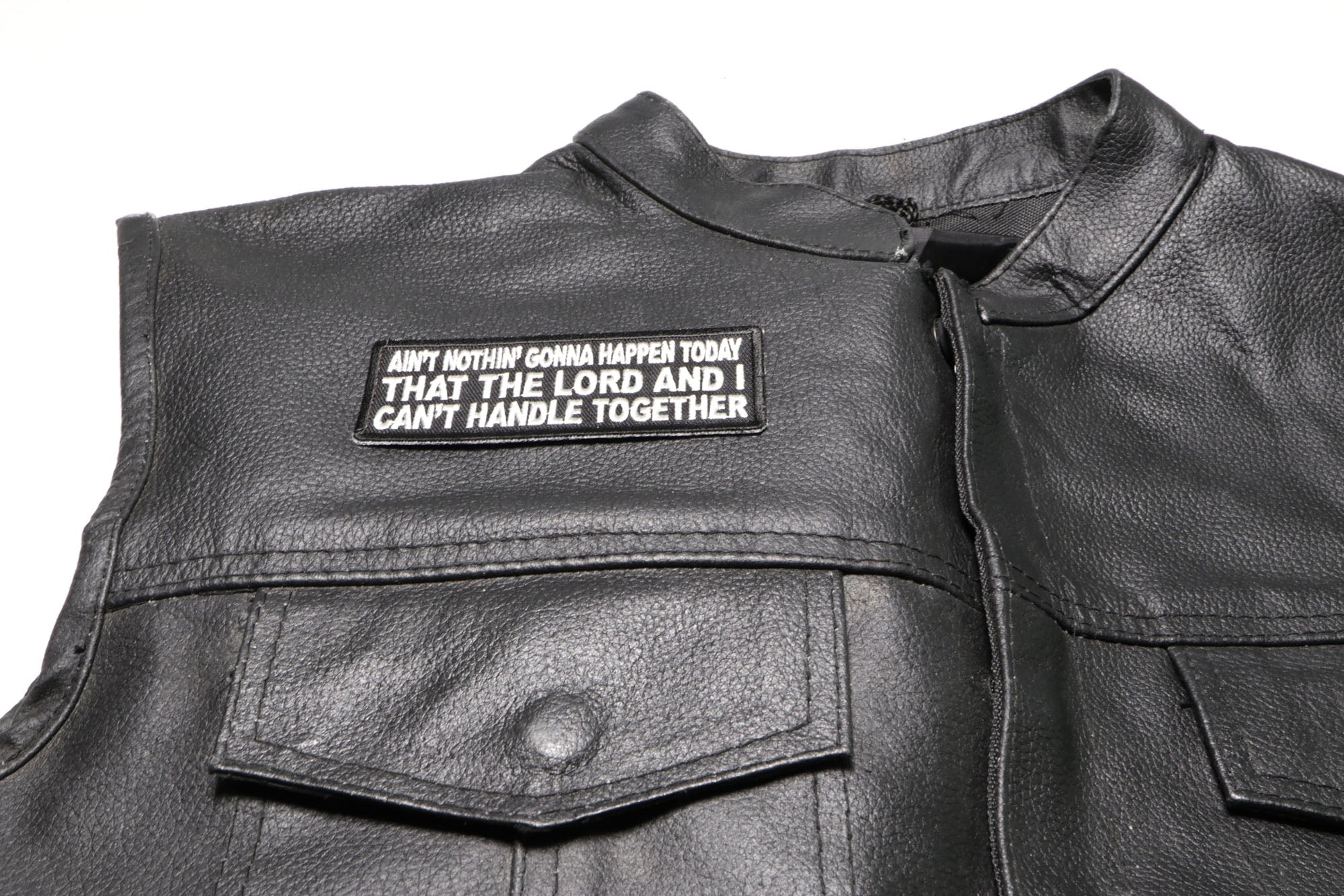 Ain't Nothing Gonna Happen Today That The Lord Christian Patch (  4 x 2  inches )