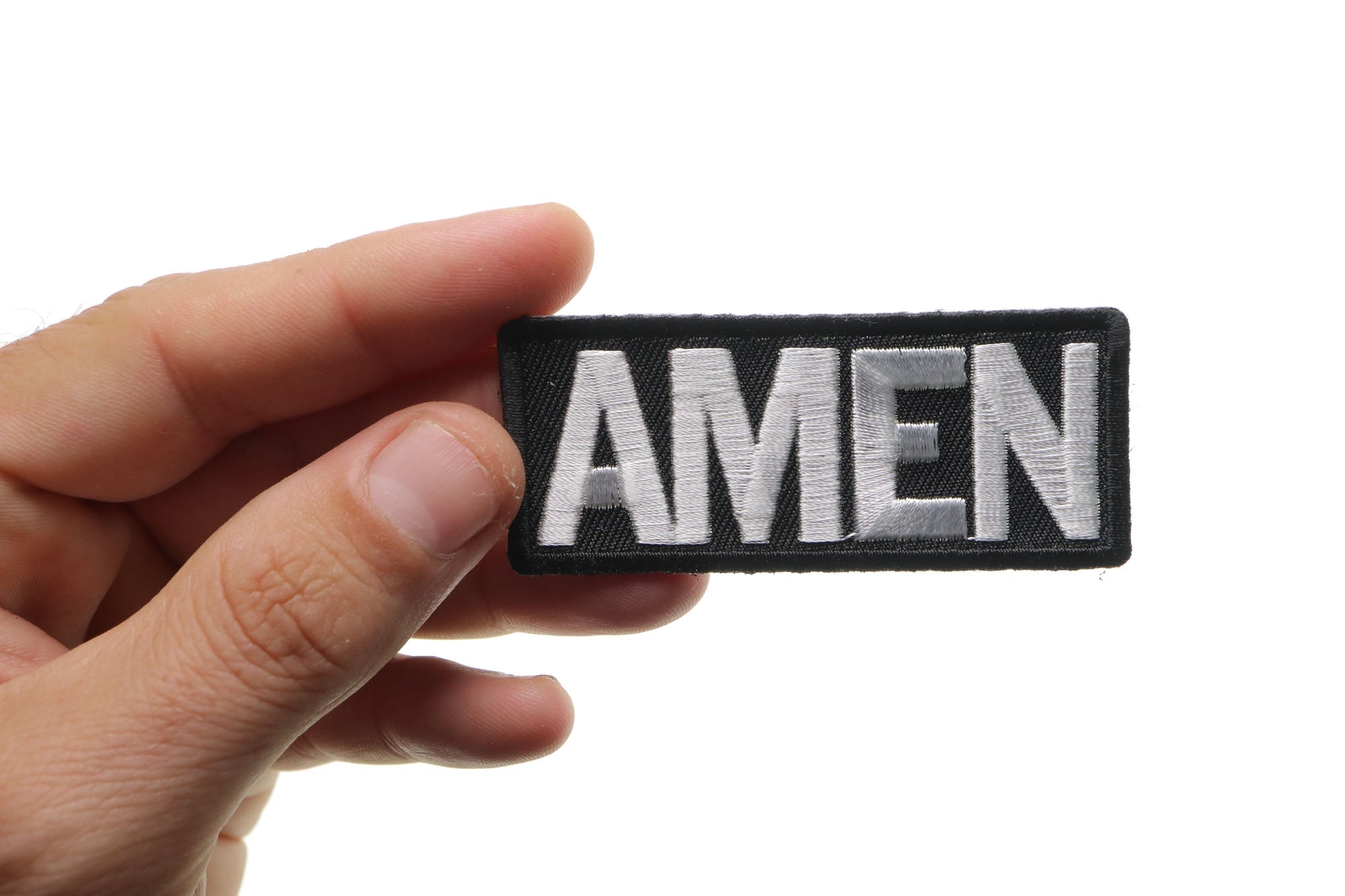 Amen Christian Patch - Bold Design for Apparel and Accessories (  3 x 2  inches )