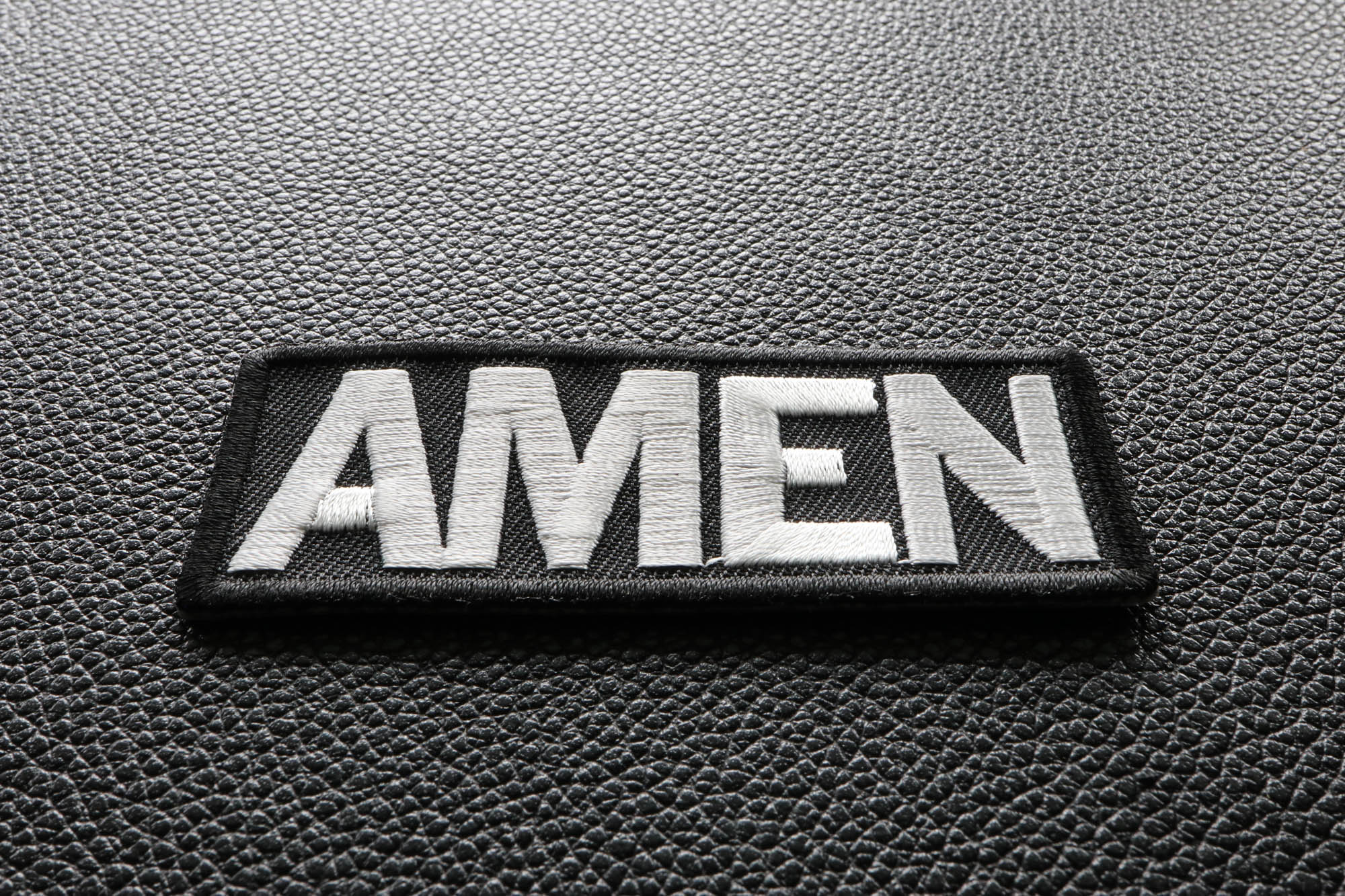 Amen Christian Patch - Bold Design for Apparel and Accessories (  3 x 2  inches )