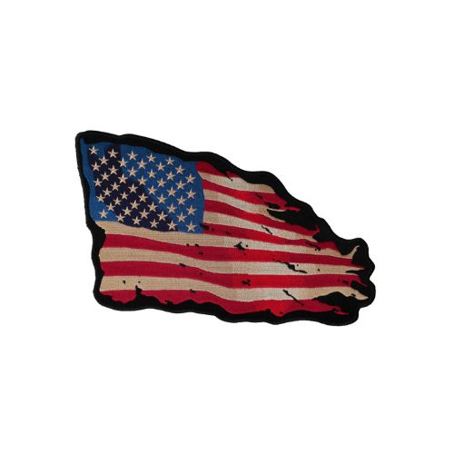 Waving American Flag Embroidered Patch