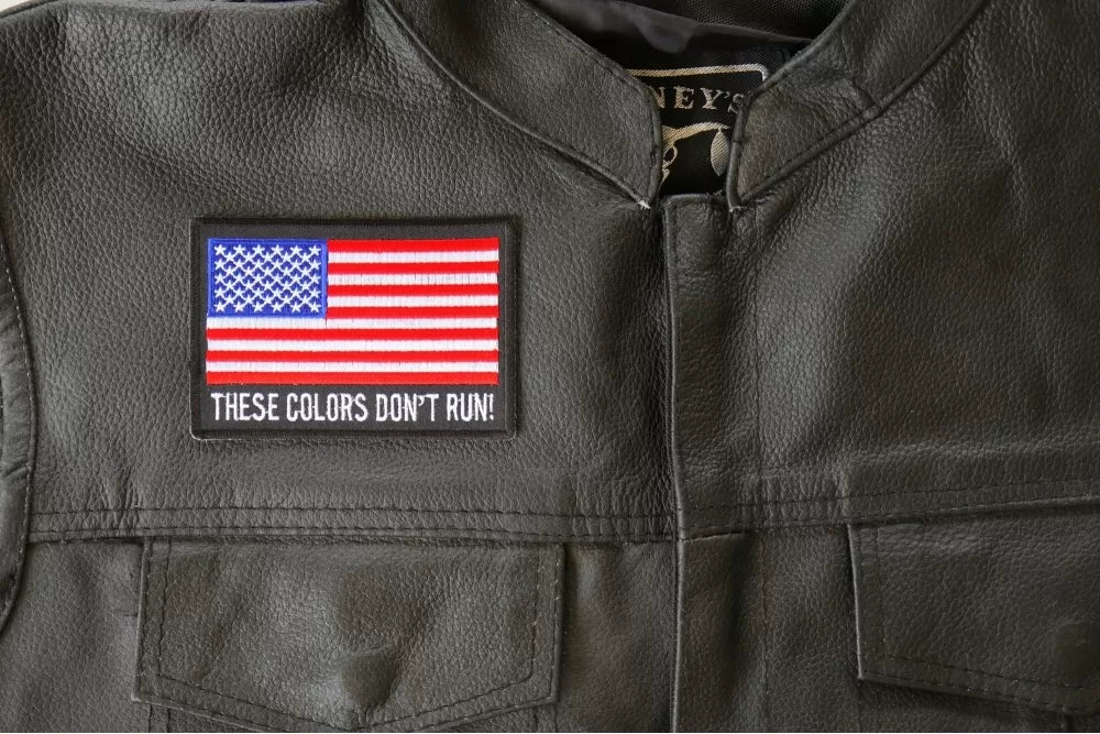 These Colors Don't Run Embroidered Patch additional product view