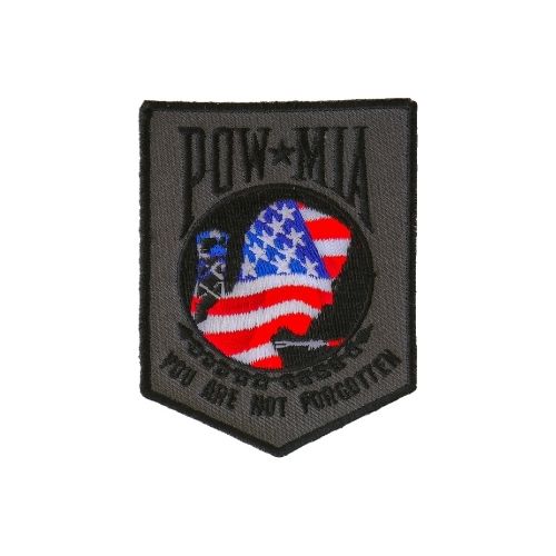 American Flag POW MIA Embroidered Patch