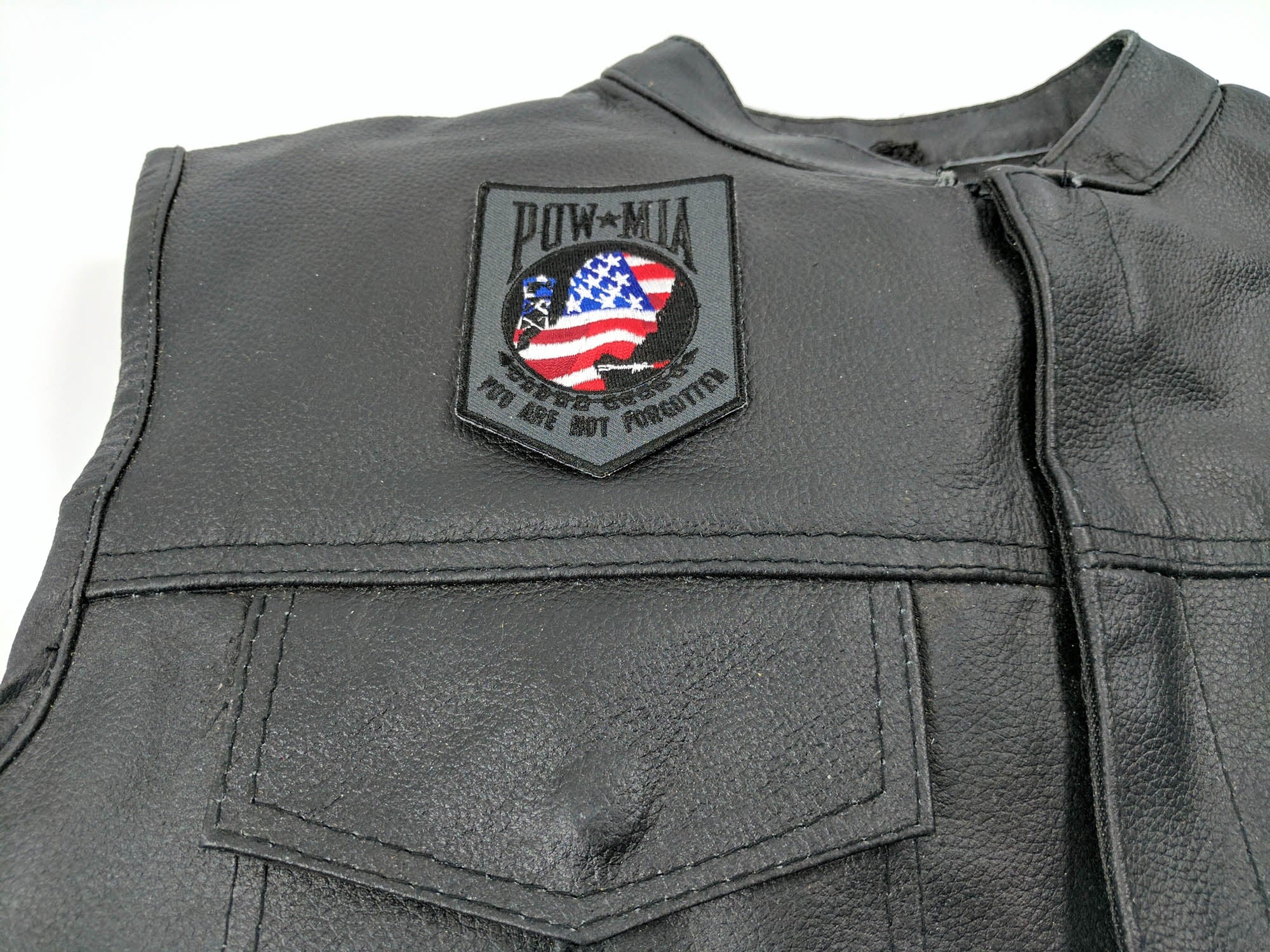 American Flag POW MIA ( 2.5 x 3.25 inches )