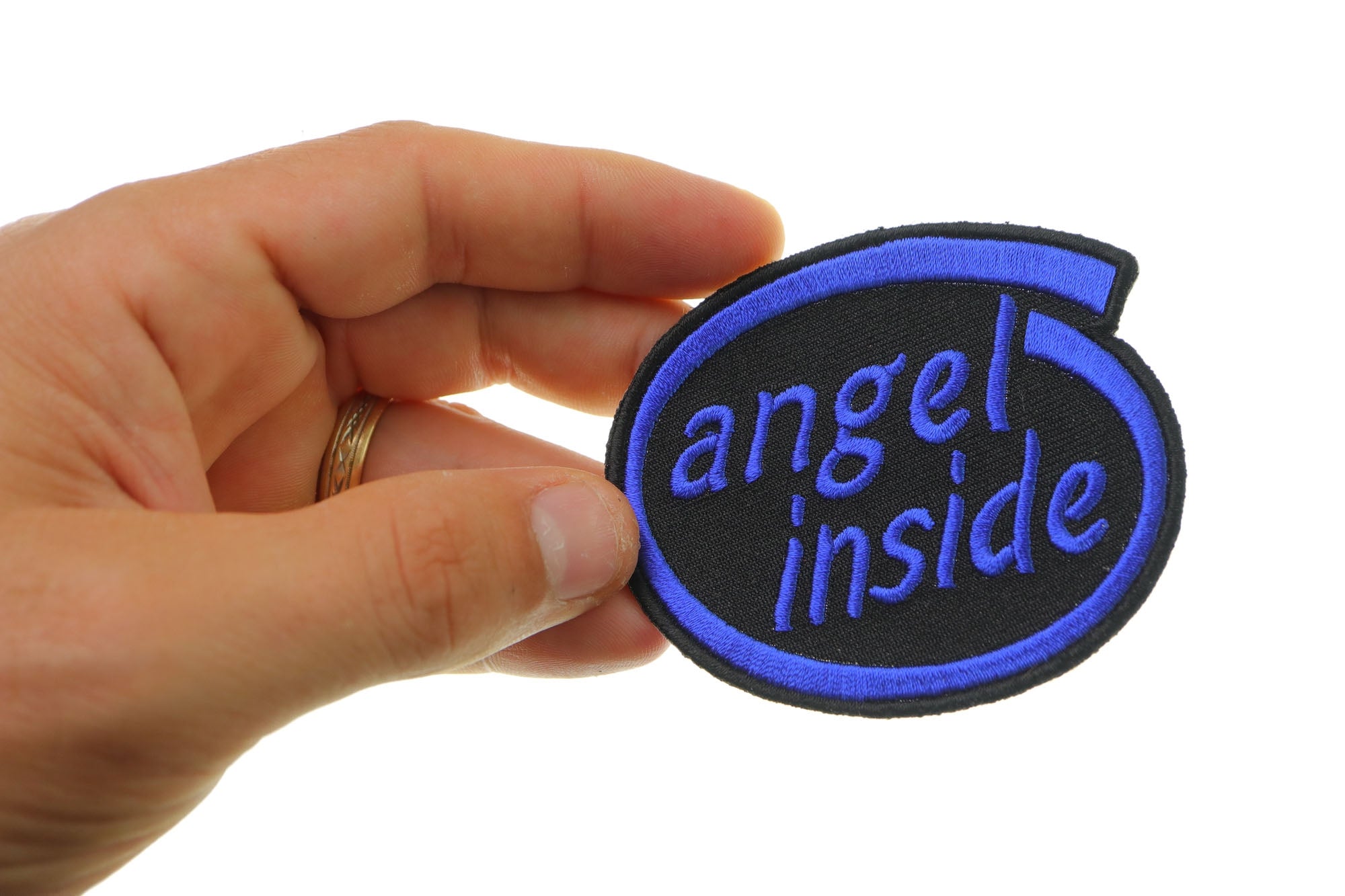 Angel Inside Patch - Express Your Inner Spirit with Style (  3 x 2  inches )
