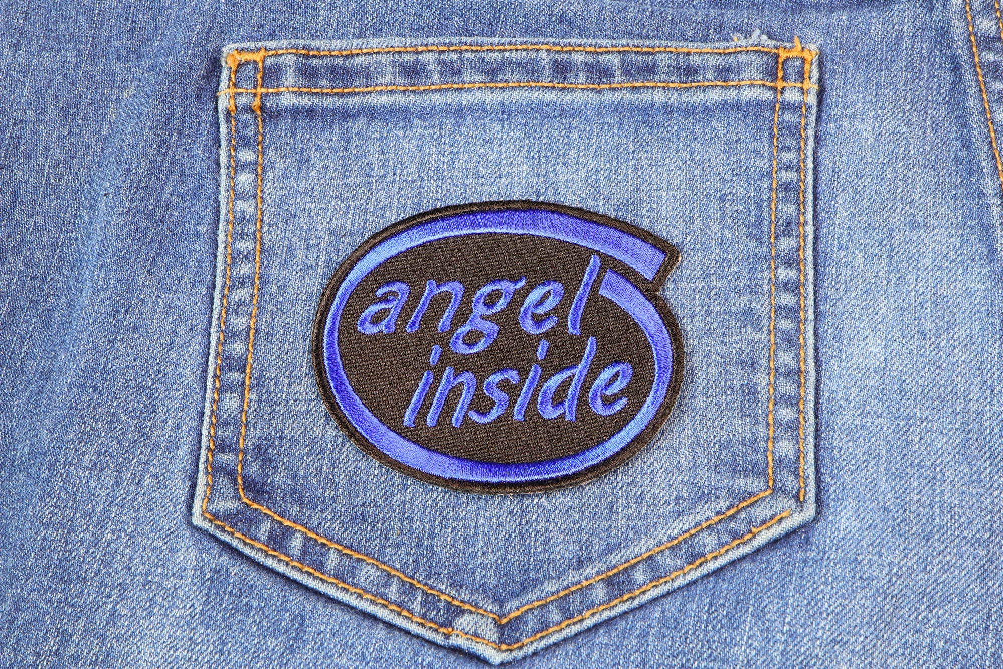 Angel Inside Patch - Express Your Inner Spirit with Style (  3 x 2  inches )