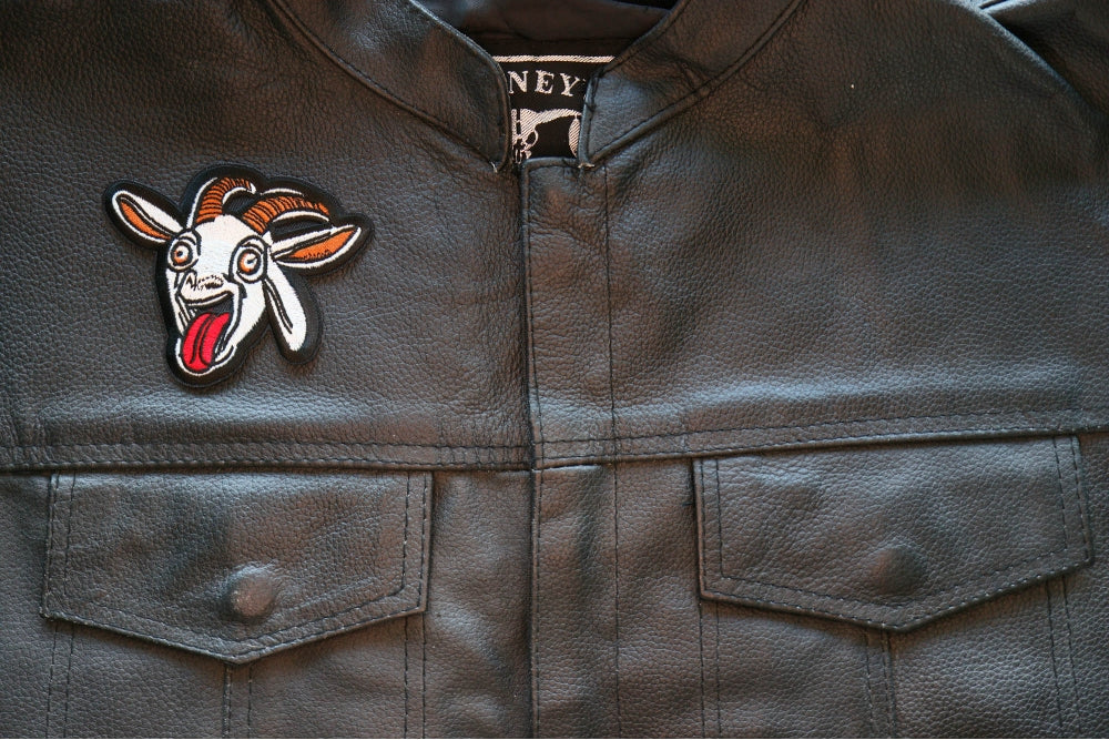 Goat Embroidered Patch additional product view