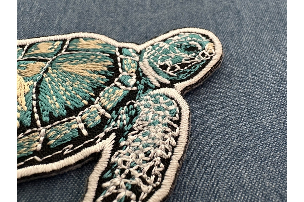 Sea Turtle Embroidered Patch additional product view