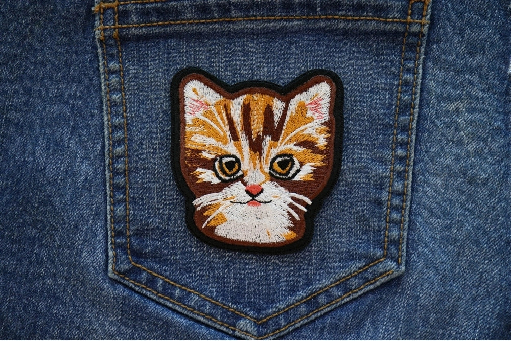 Sweet Kitty Cat Embroidered Patch additional product view