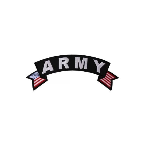Army U.S. Flag Rocker Embroidered Patch front product view