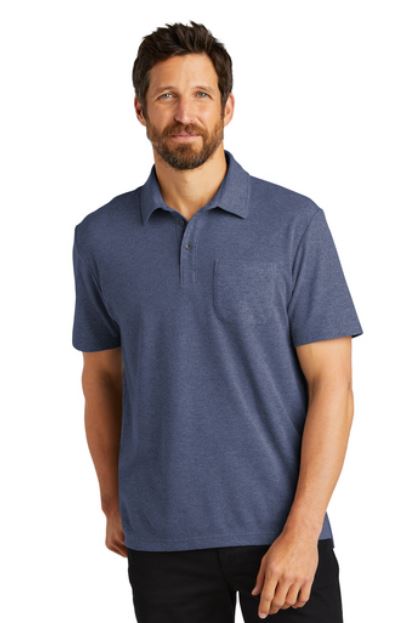 Cotton Blend Pique Pocket Polo