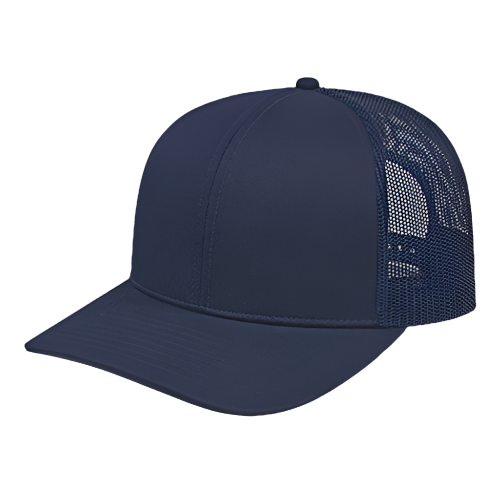 Solid Color Trucker Hat with Mesh Back