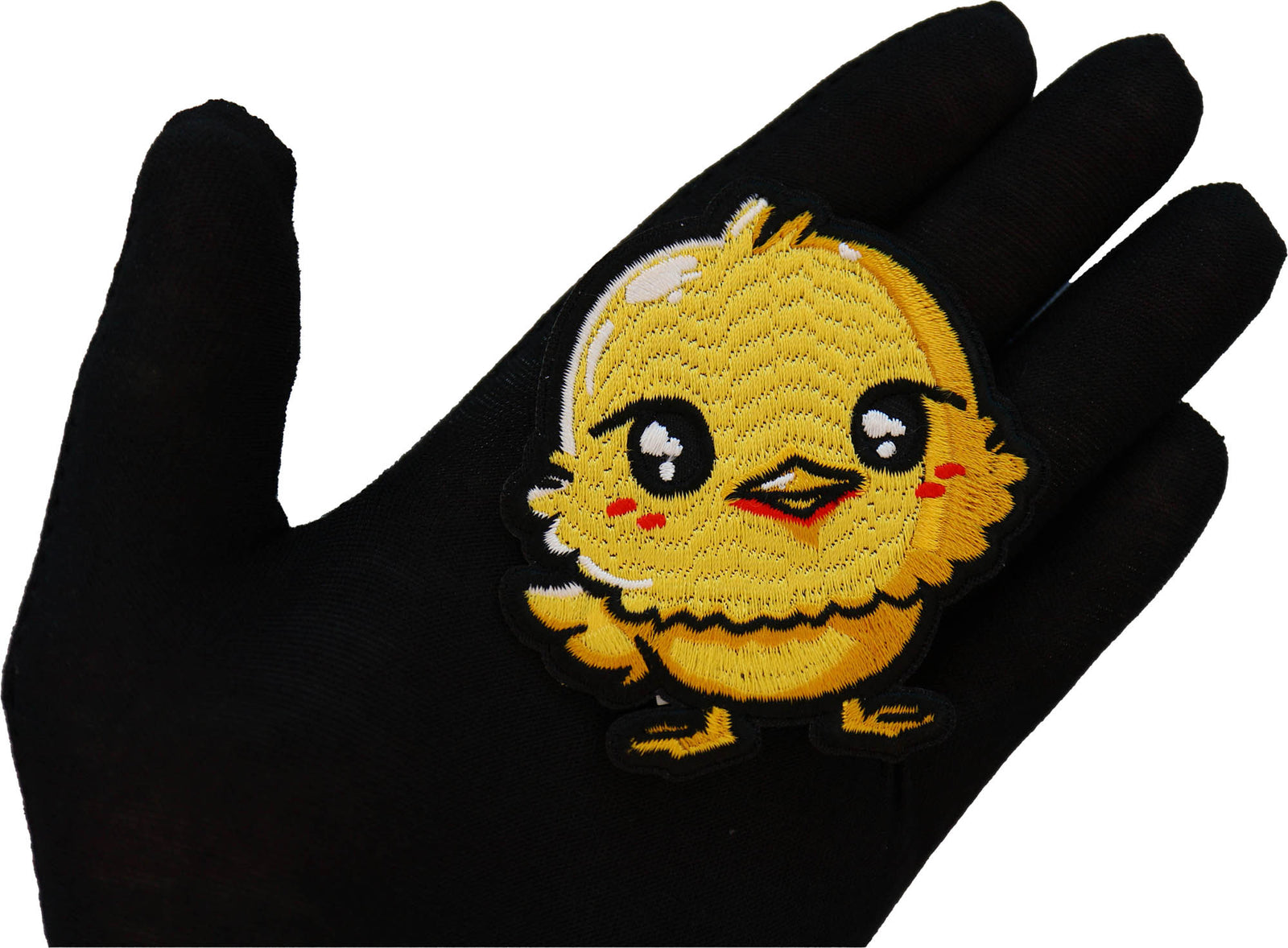 Baby Chick Embroidered Patch shown for scale