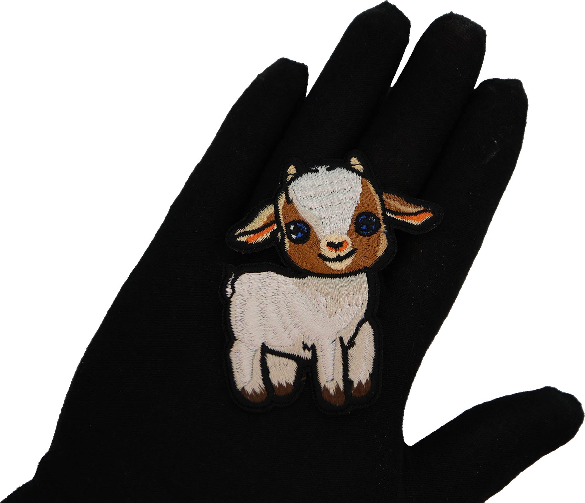 Baby Goat Patch – Adorable and Playful Embroidered Patchn   ( 3 x 3 inches )