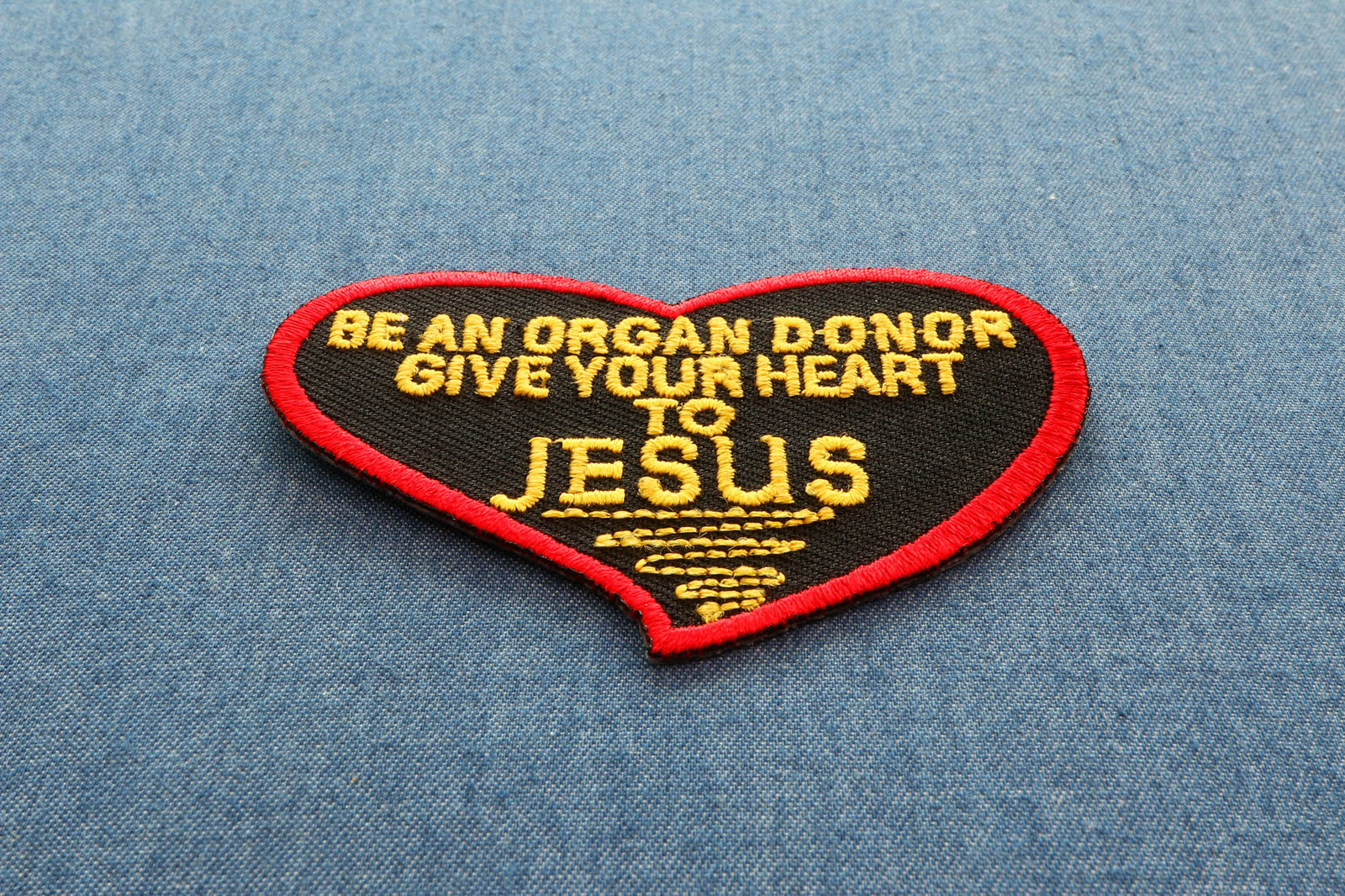 Give Your Heart to Jesus Embroidered Patch product image 3