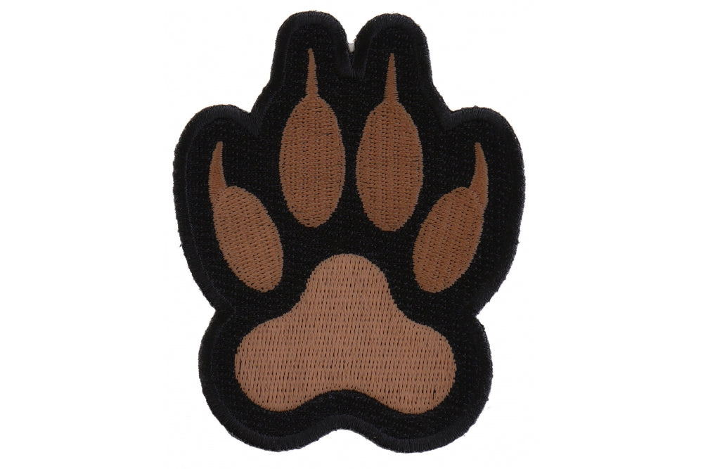 Paw Print Embroidered Patch front product view