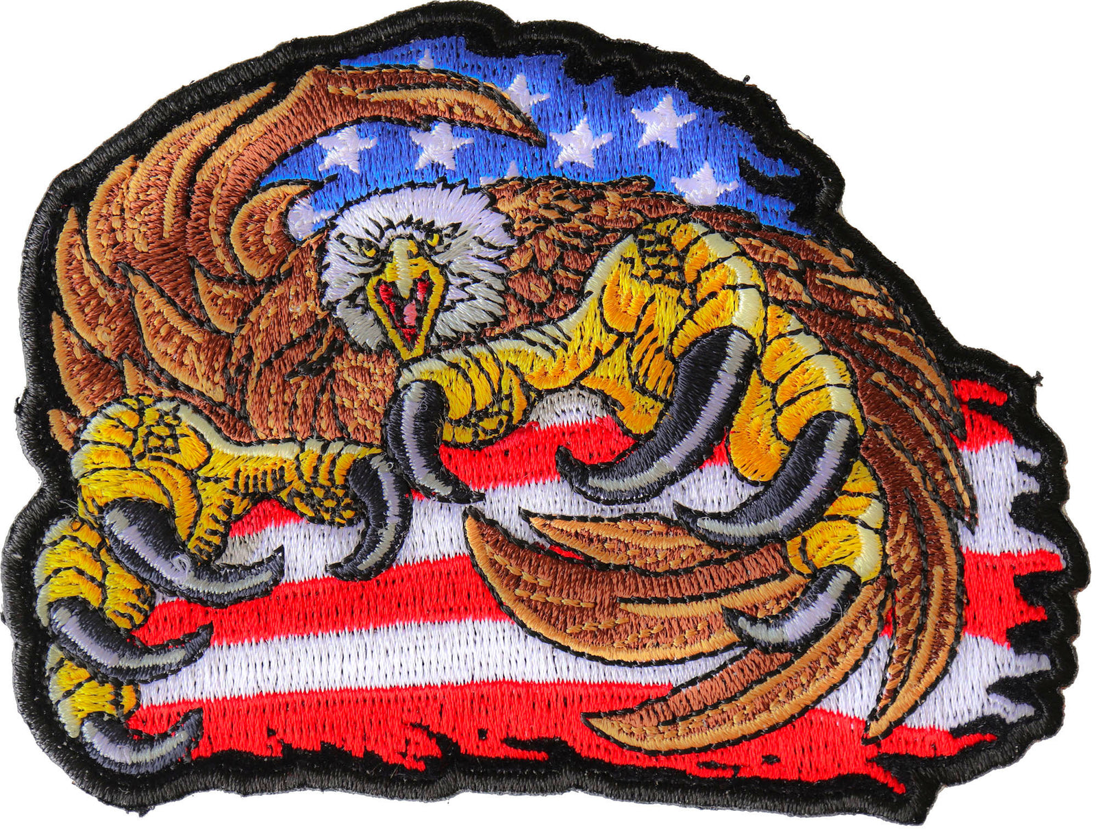 Giant Talons American Eagle Embroidered Patch stitching detail