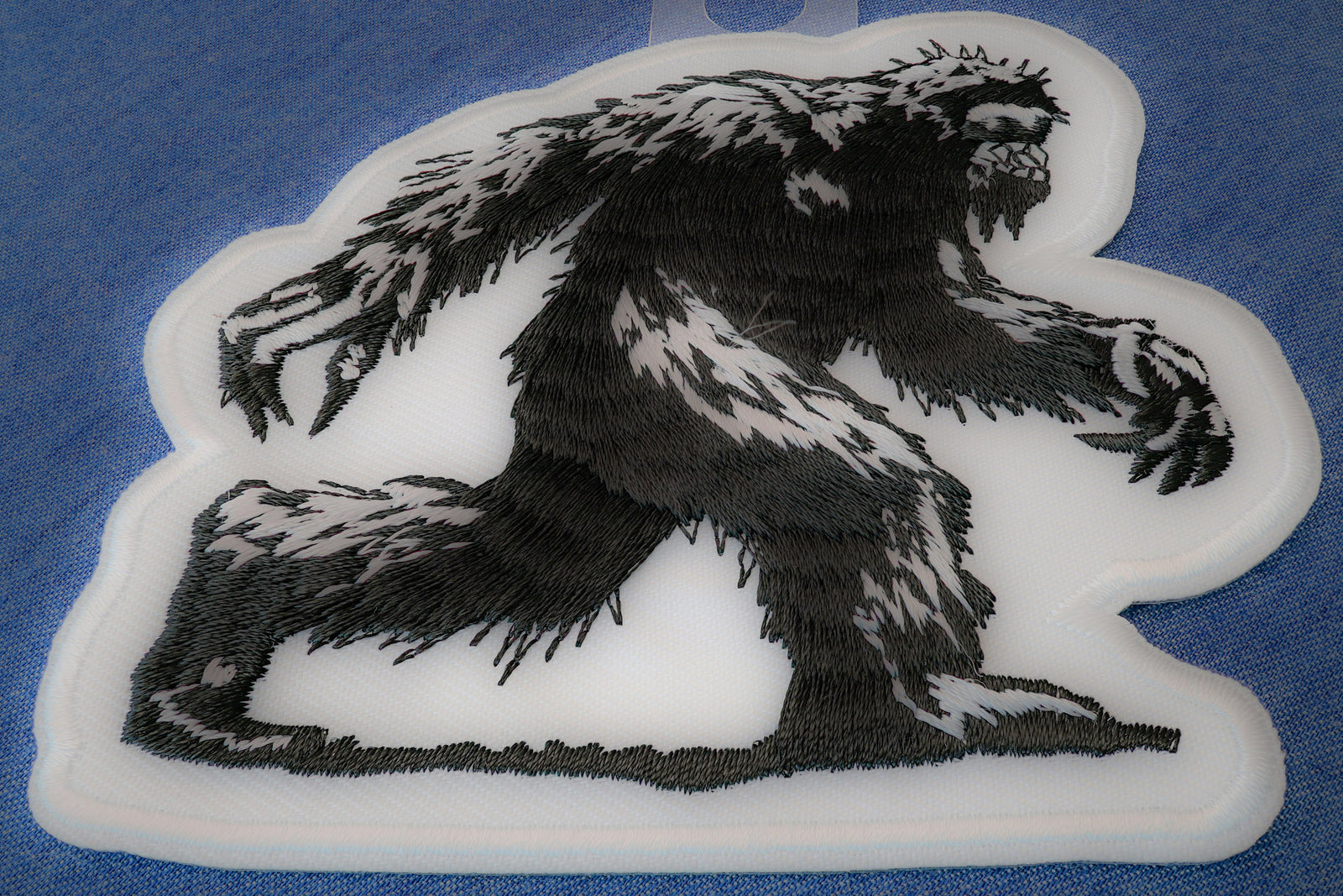 Bigfoot Embroidered Patch apparel application view