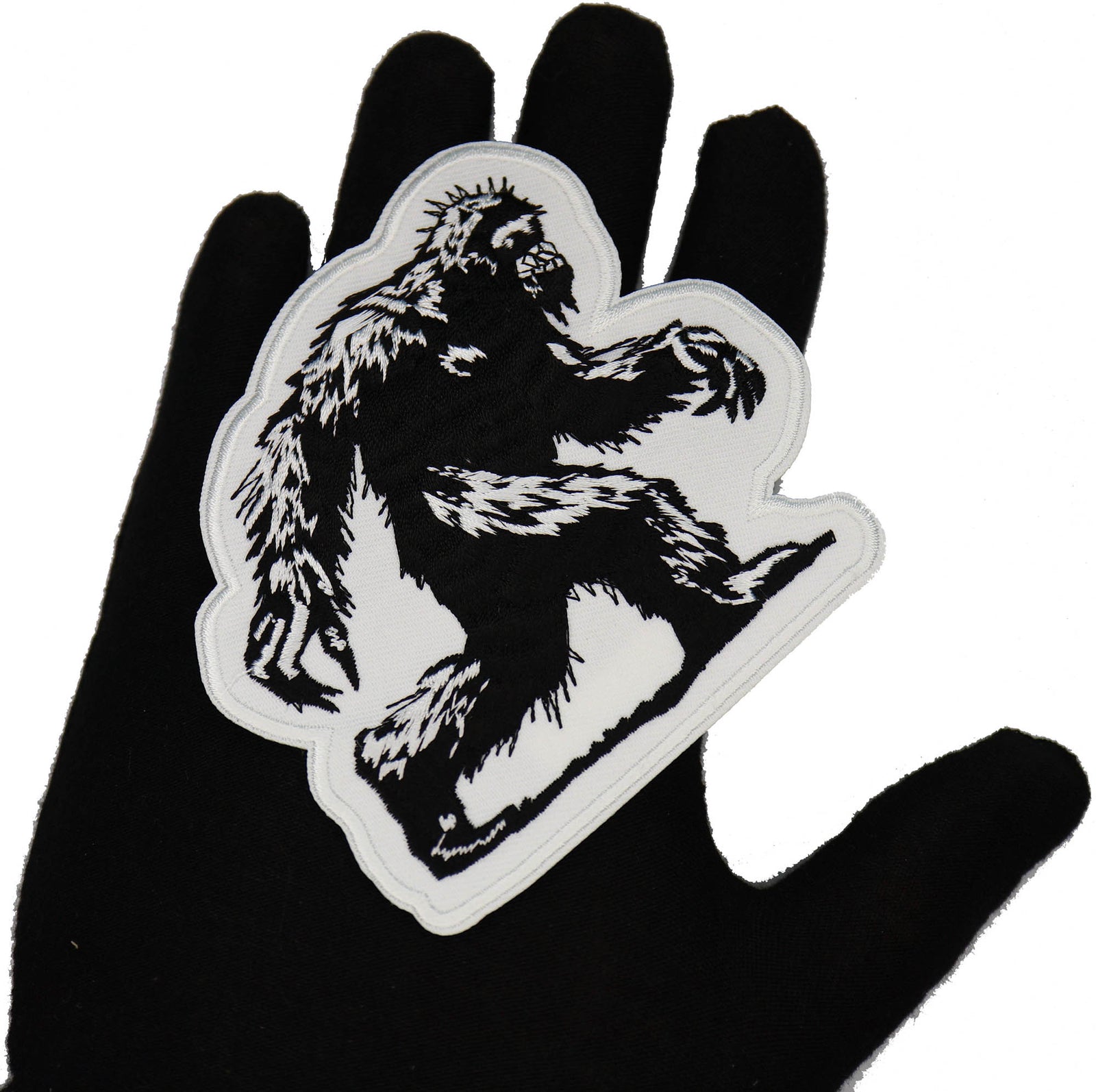 Bigfoot Embroidered Patch stitching detail