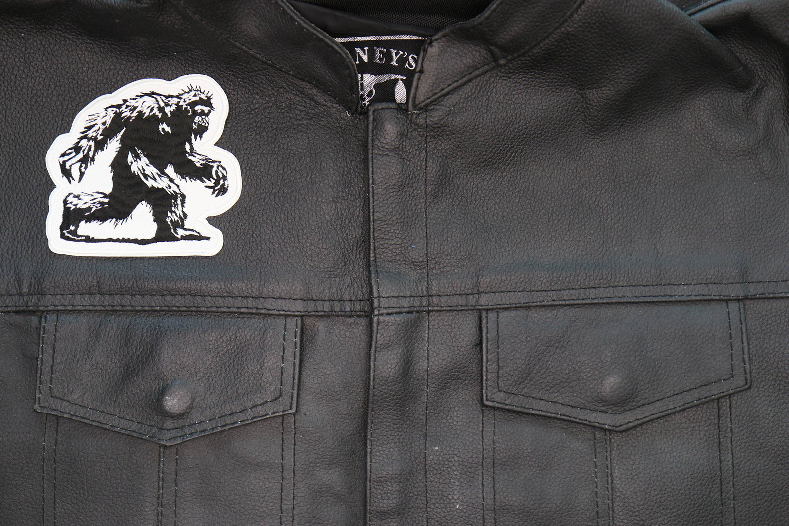 Bigfoot Embroidered Patch close-up product view