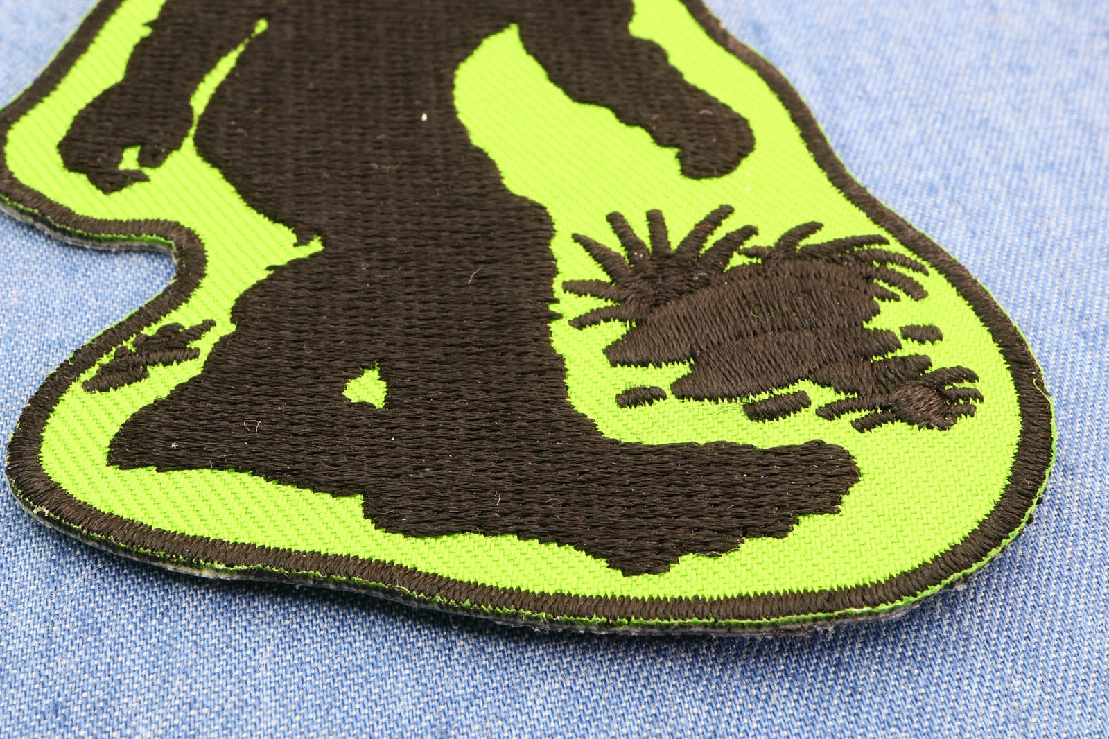 Big Foot Sasquatch Embroidered Patch apparel application view