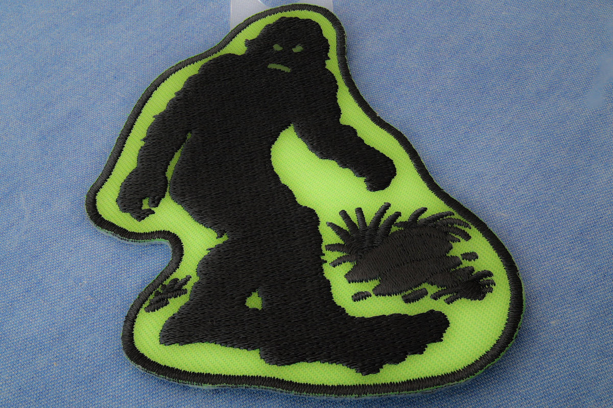 Big Foot Sasquatch Embroidered Patch stitching detail