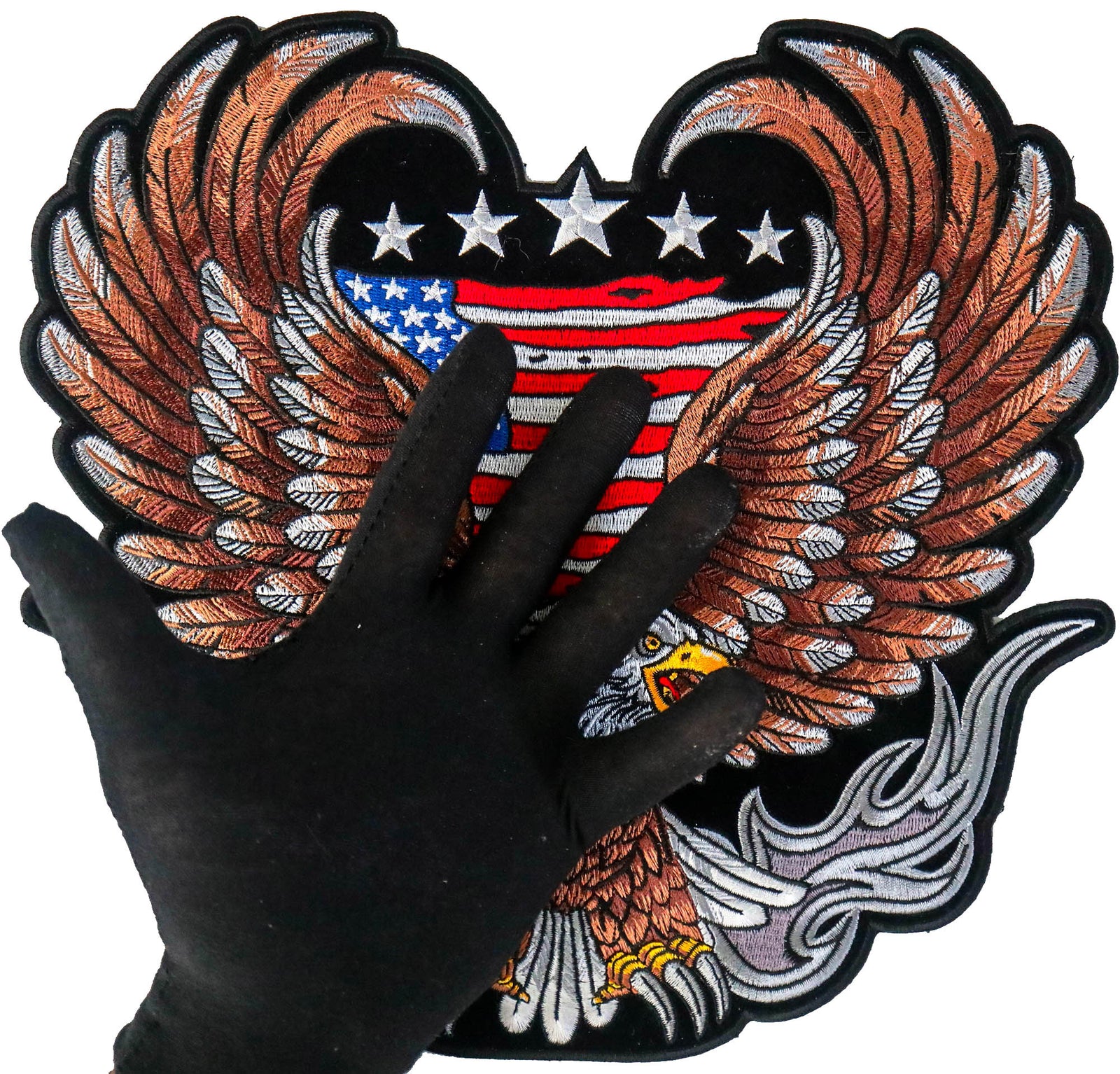 American Flag Eagle Large Embroidered Patch product image 7