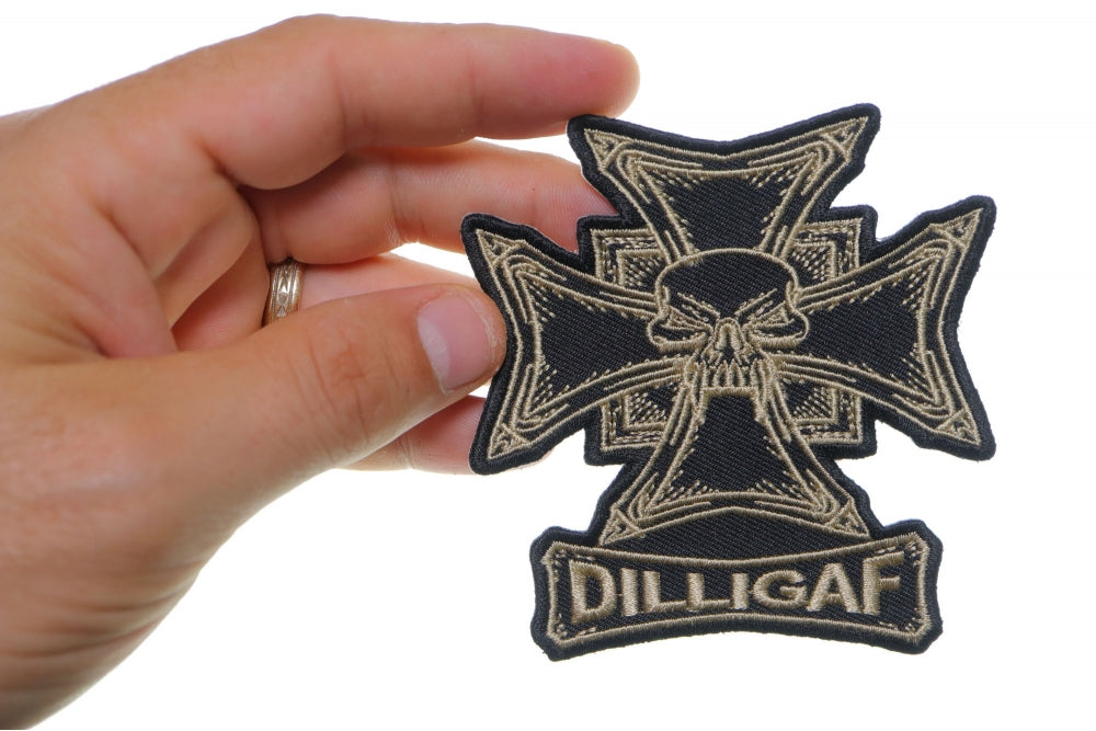DILLIGAF Skull Cross Embroidered Patch product image 5