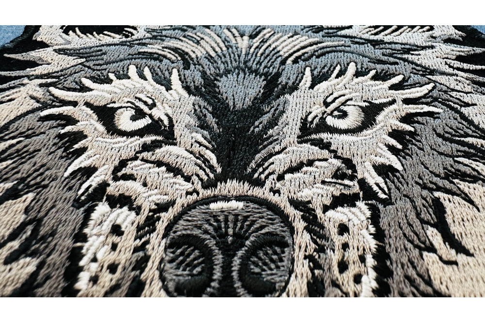 Lone Wolf No Club Large Embroidered Patch product image 4