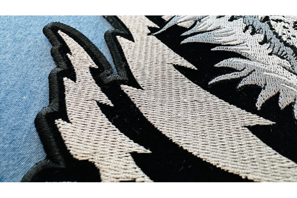 Lone Wolf No Club Large Embroidered Patch product image 5