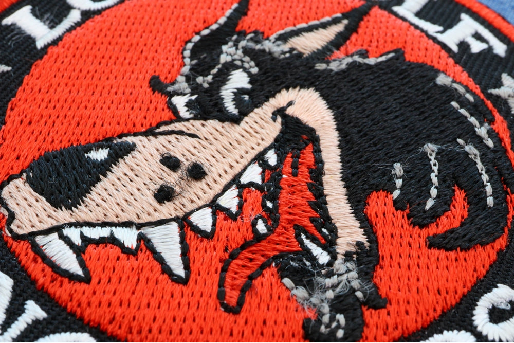 Lone Wolf No Clubs Biker Patch - 3 Inch Embroidered, Bold and Fearless Patch ( 3 x 3 inches )